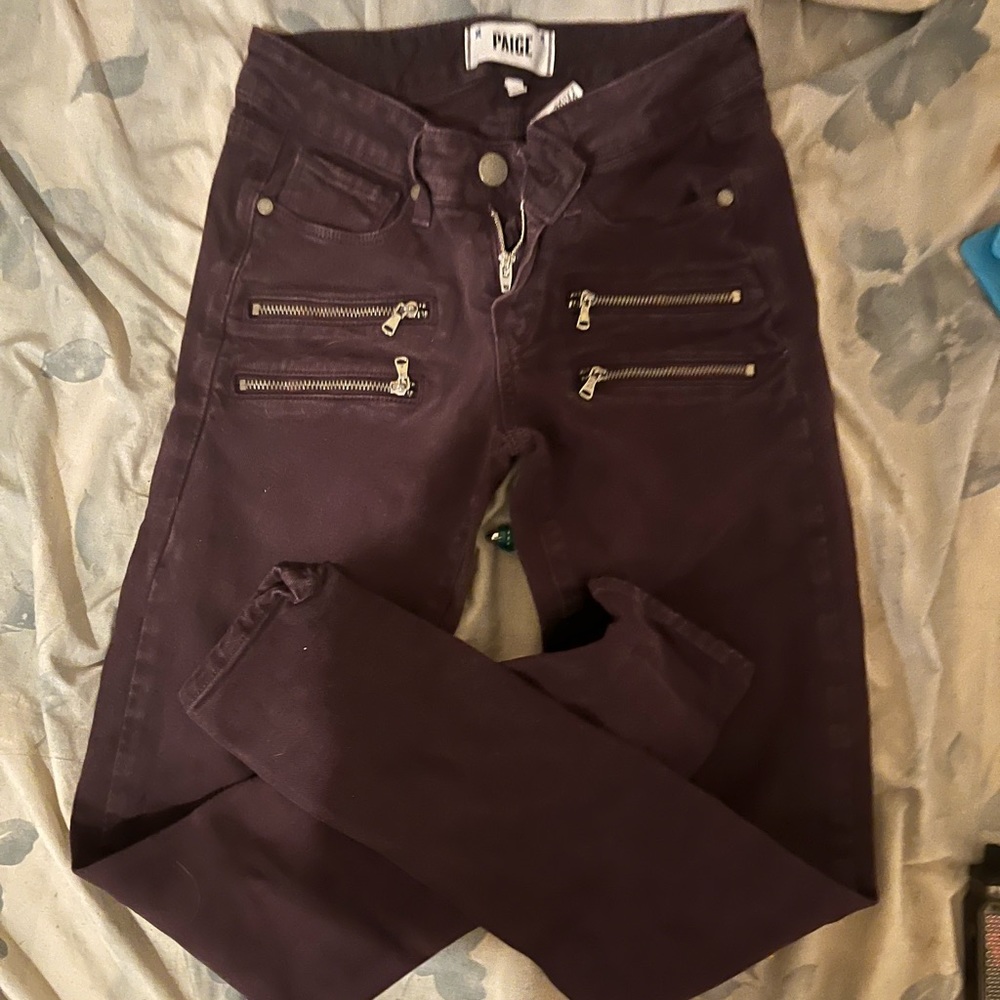 $295 Paige Skinny Jeans Size 23 Worn Twice